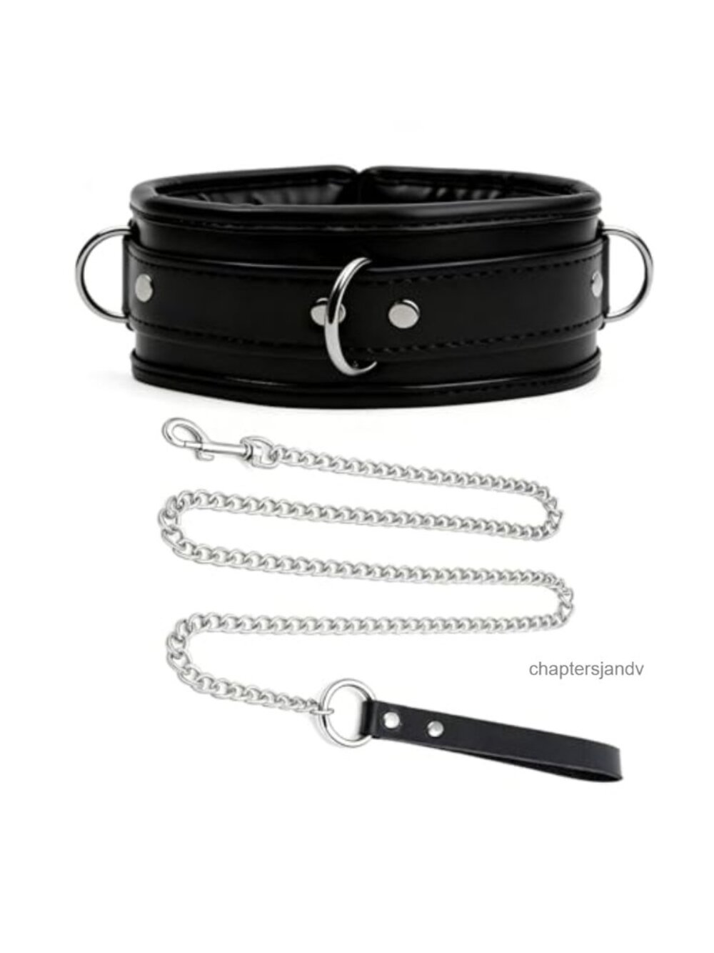Soft Thick Padded Faux Leather Choker Necklace Adjustable Gothic Rave Emo Collar